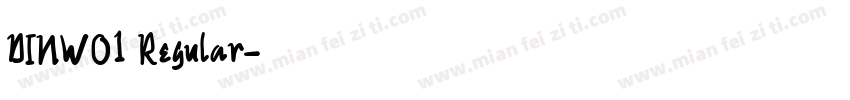 DINWO1 Regular字体转换